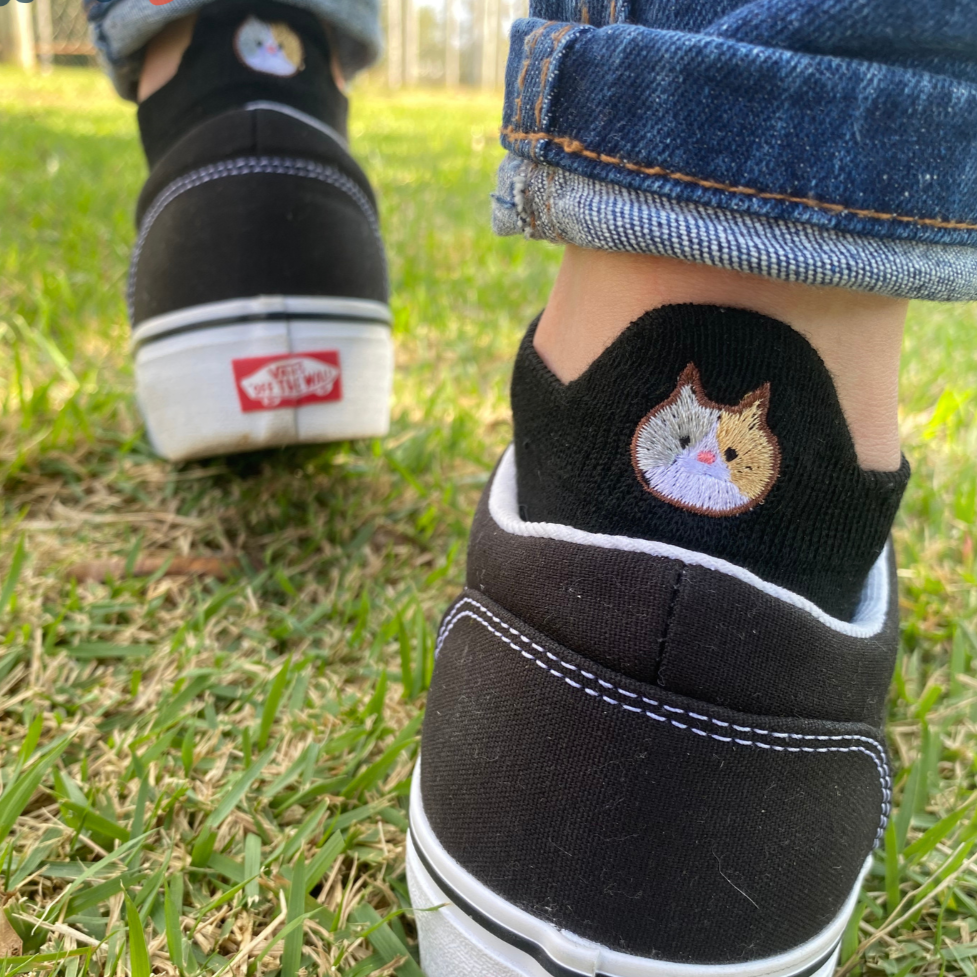 Meias divertidas Smiles Gatos- 10 pares + 1 par Smiles Brinde