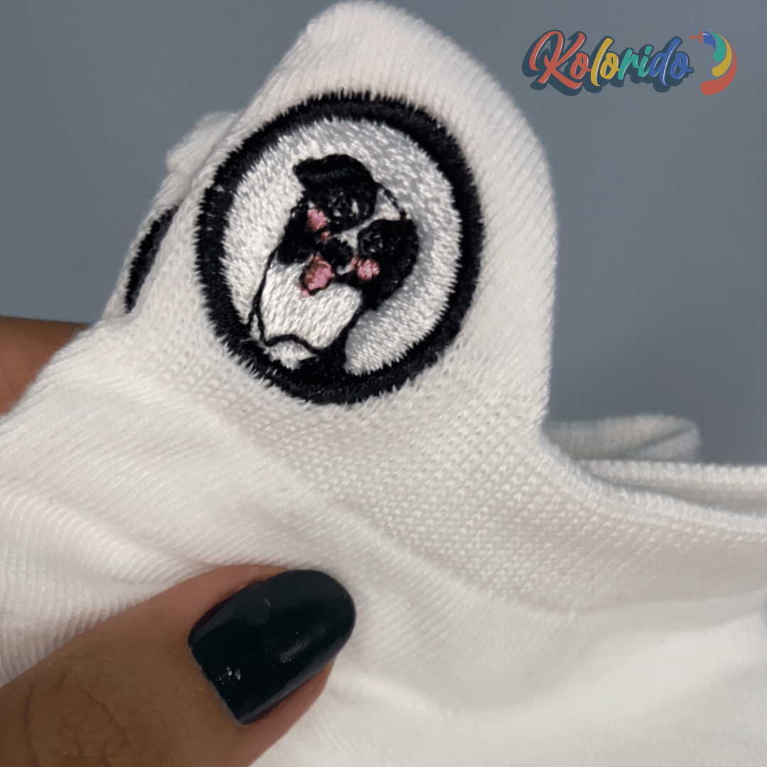 Meias Smiles Cachorros- 10 pares + 1 par smiles de Brinde