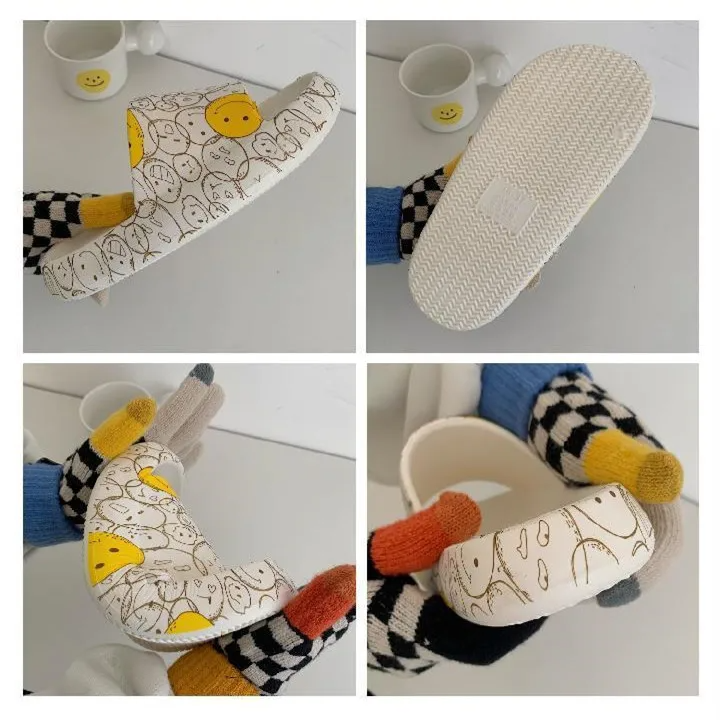 Chinelo Slide Divertido Carinhas