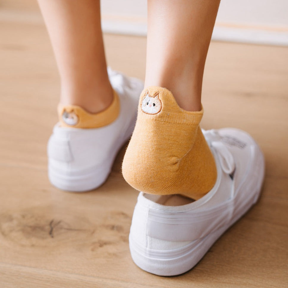 Meias divertidas Smiles Gatos- 10 pares + 1 par Smiles Brinde