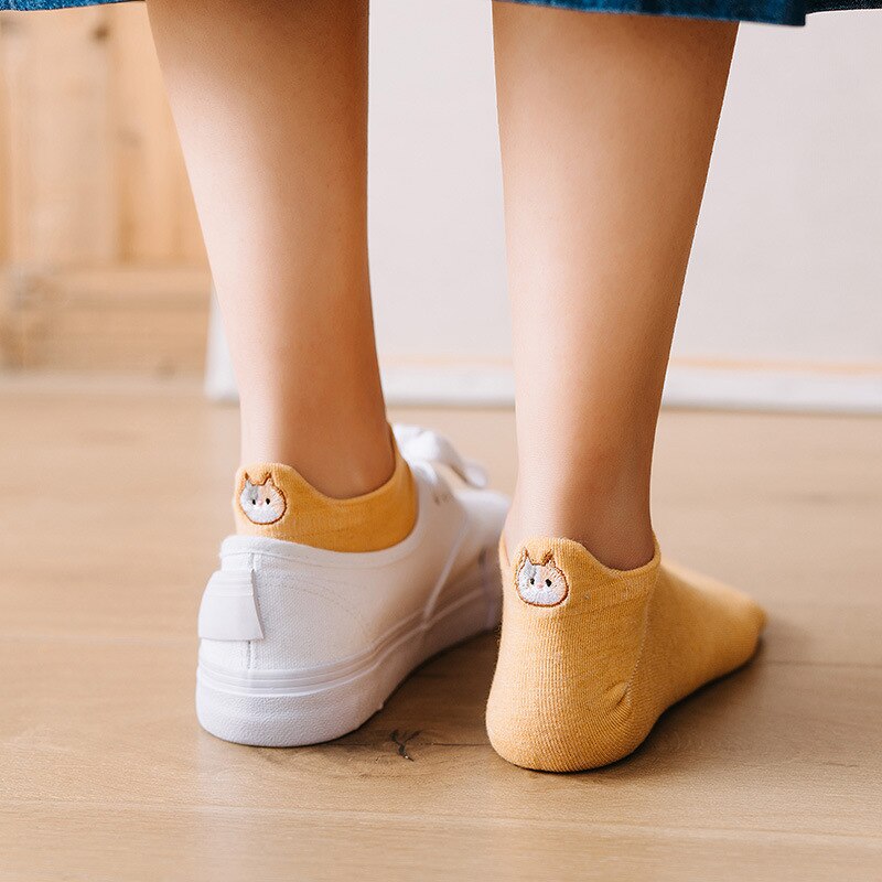 Meias divertidas Smiles Gatos- 10 pares + 1 par Smiles Brinde