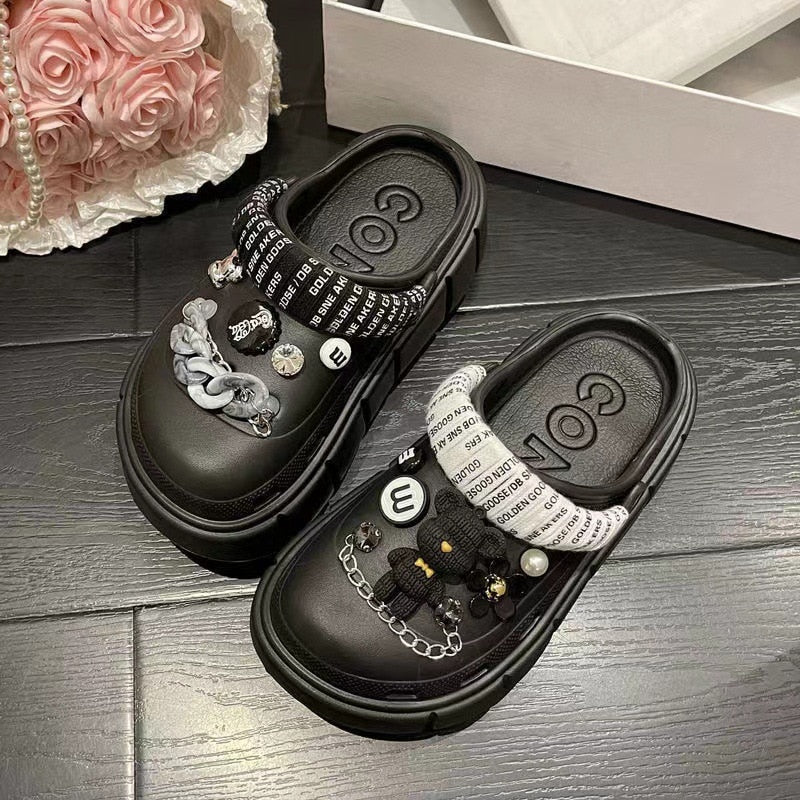Crocs Divertido Personalizado Pérolas