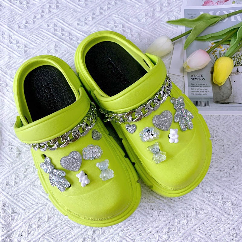 Crocs Divertido Personalizado Pérolas
