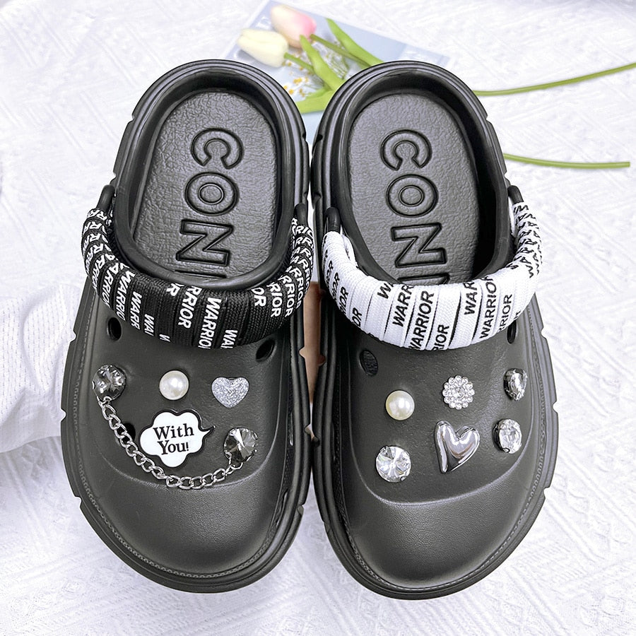 Crocs Divertido Personalizado Pérolas