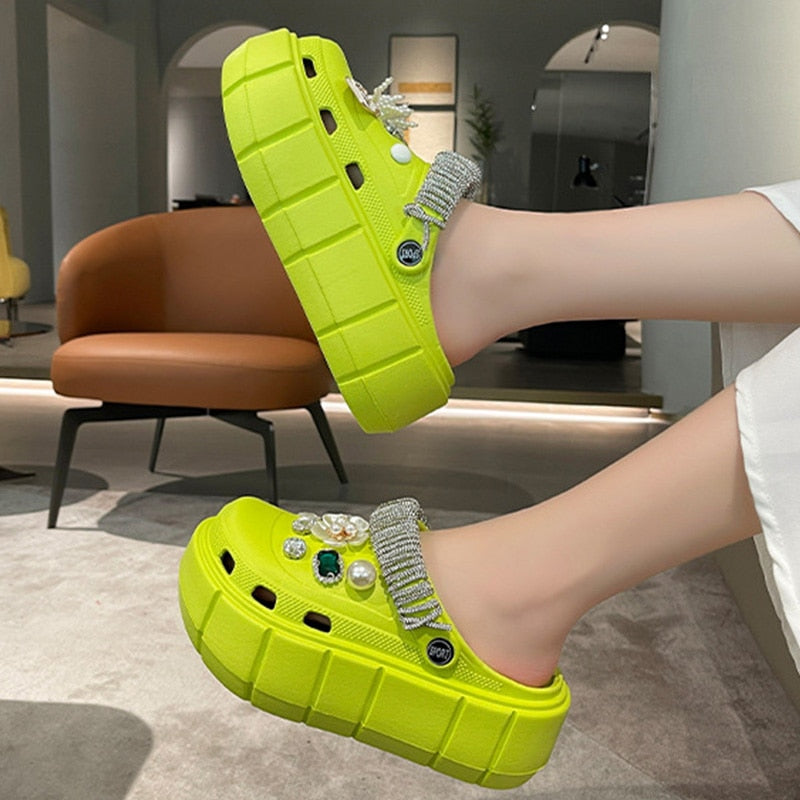 Crocs Divertido Personalizado Corrente Strass