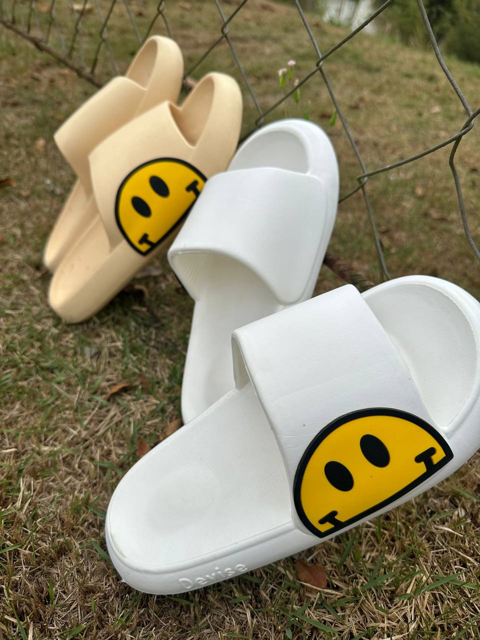 Combo Chinelo Slide Smiles Divertidos