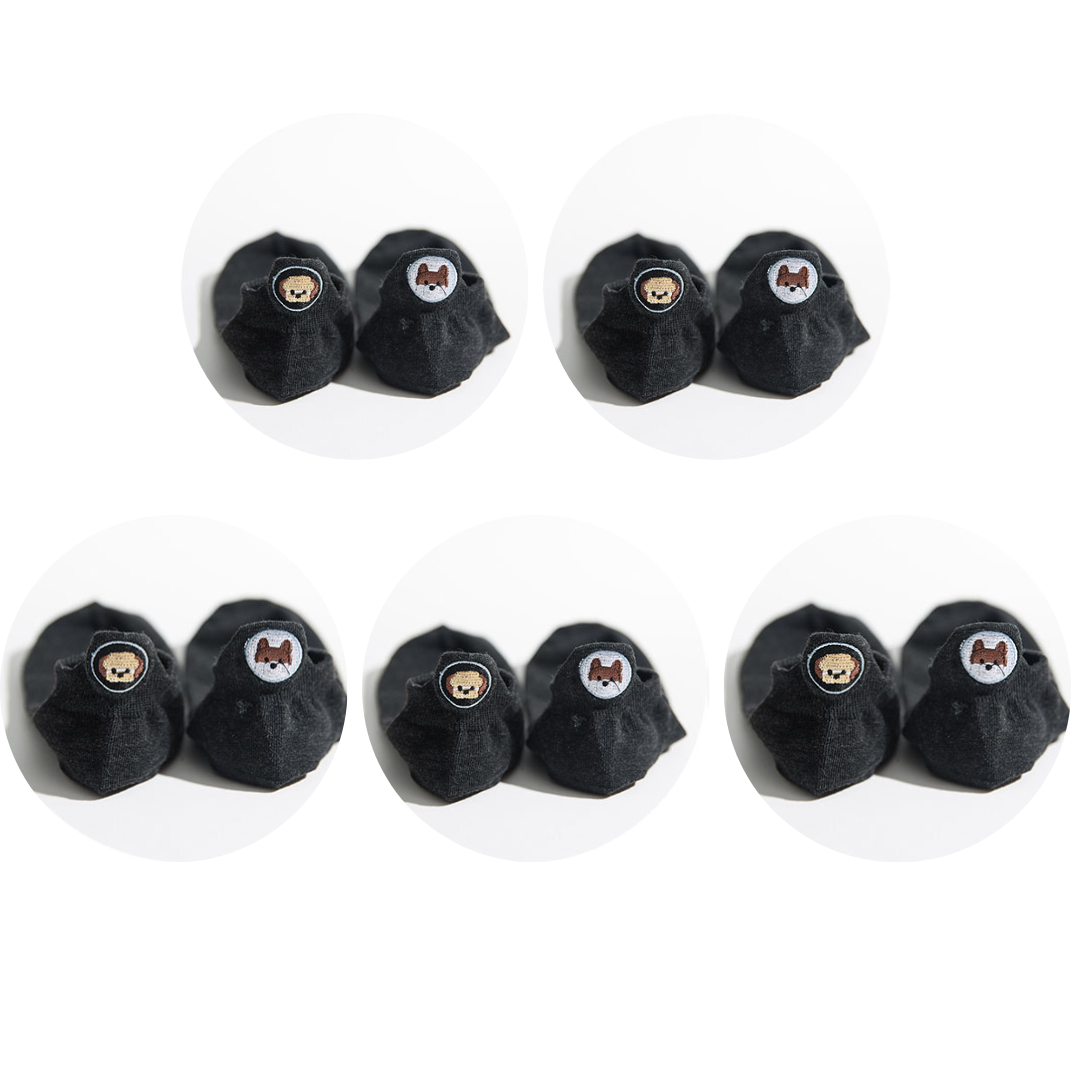 Meias Smiles Cachorros- 5 pares