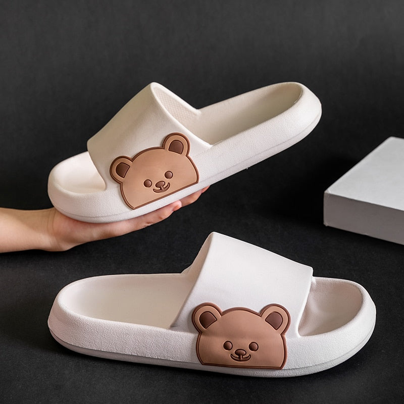 Chinelo Slides Ursos 0 Kolorido Creme 34-35