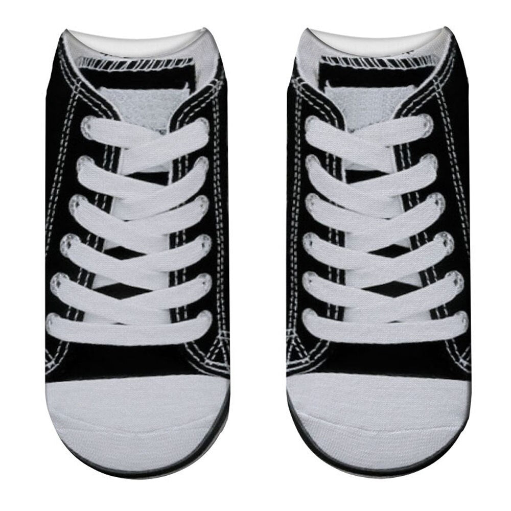 Meias 3D Shoes 0 Kolorido All Star Preto Único