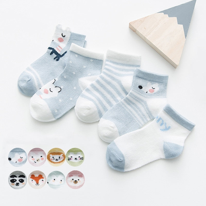 Meias Animais Infantil - 5 pares 0 Kolorido