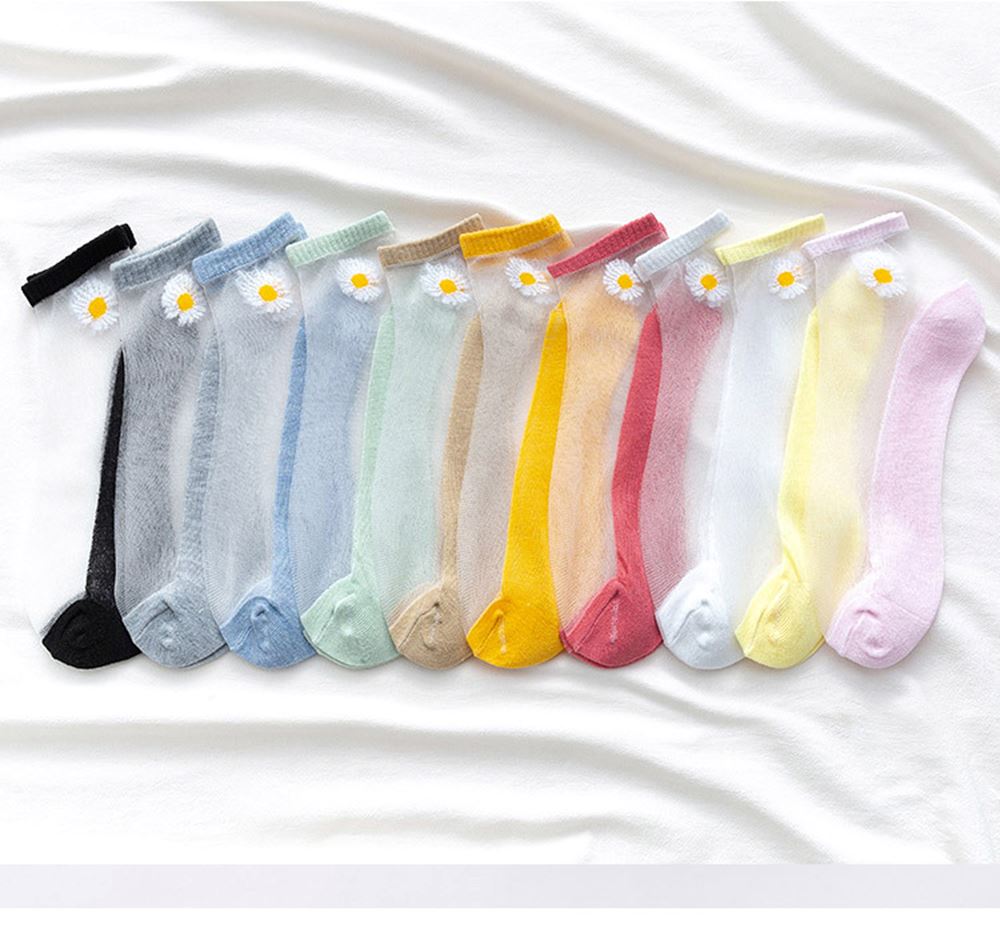 Meias Girassol Transparente- 10 pares 0 Kolorido