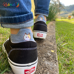 Meias divertidas Smiles Gatos- 10 pares + 1 par Smiles Brinde