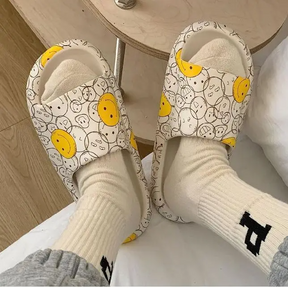 Chinelo Slide Divertido Carinhas