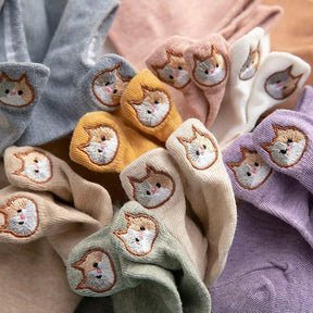 Meias divertidas Smiles Gatos- 10 pares + 1 par Smiles Brinde