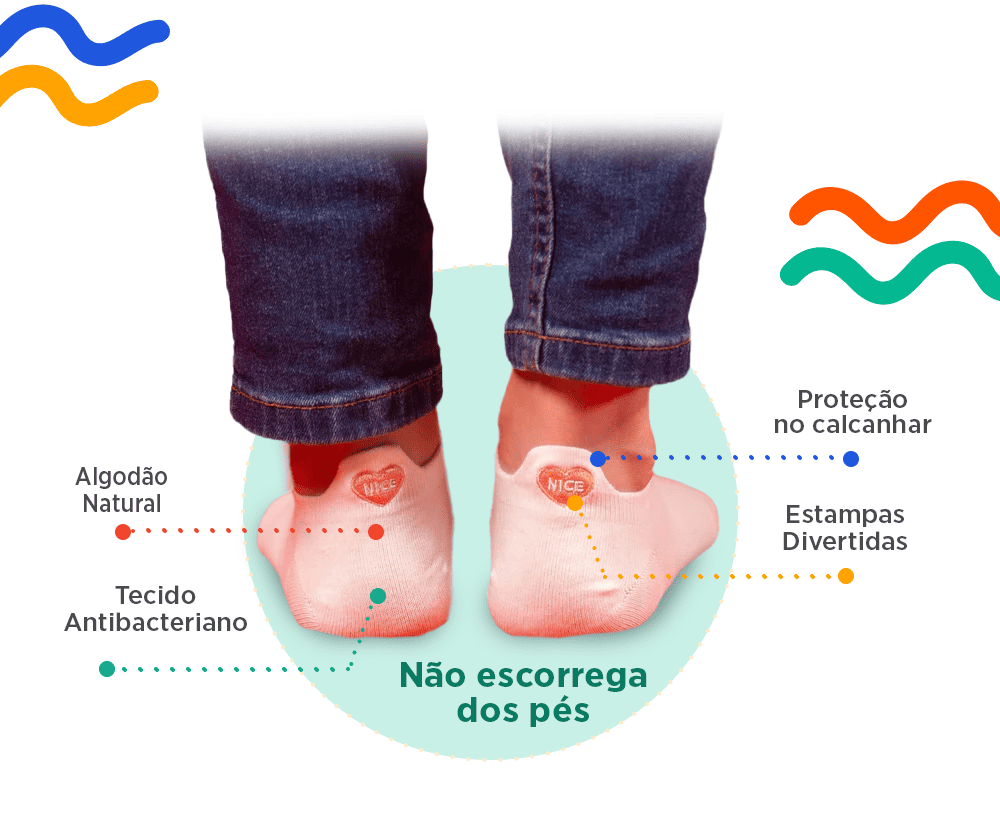 Meias Brancas Fofas - 5 pares