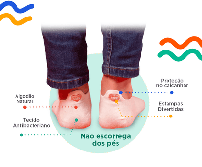 Meias Brancas Fofas - 5 pares