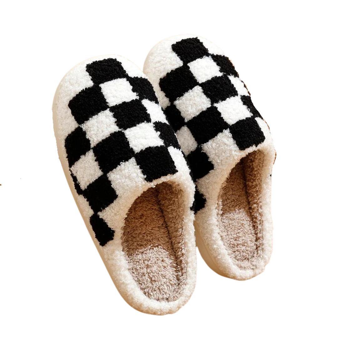 Pantufas Quadriculadas