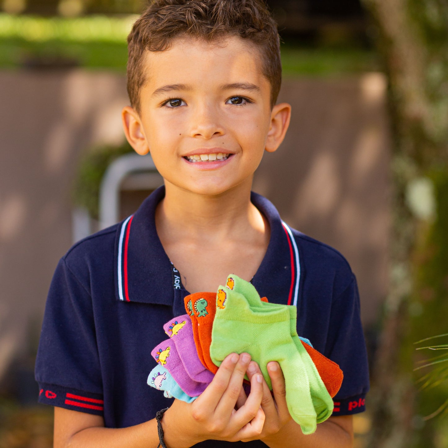 Meias Dinossauros Kids - 5 pares