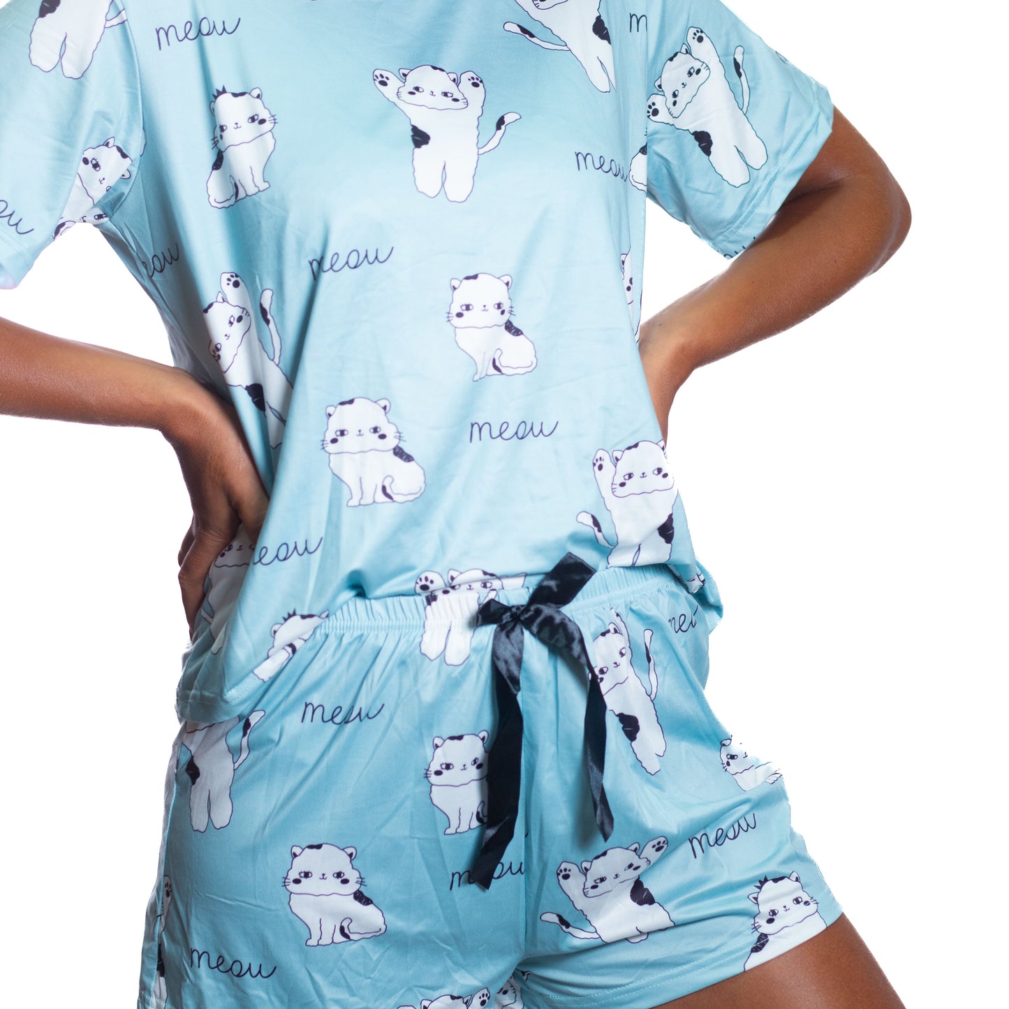 Pijama Gatinhos Branco
