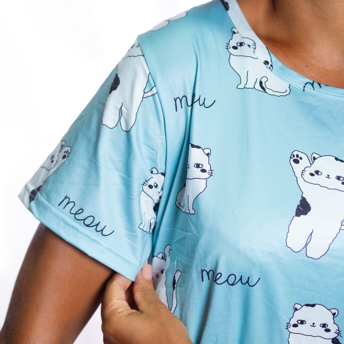 Pijama Gatinhos Branco