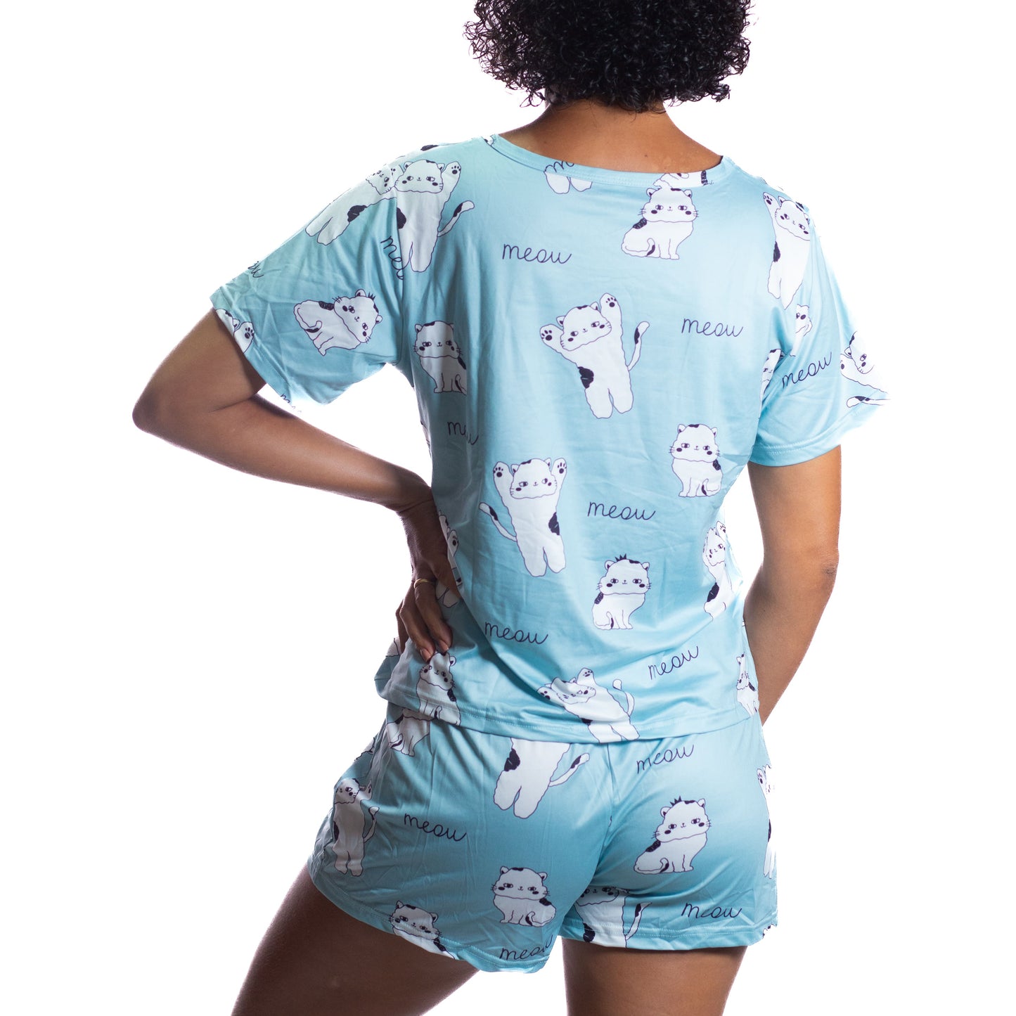 Pijama Gatinhos Branco