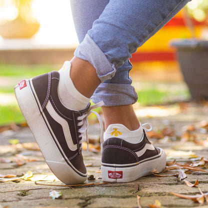 Meias Brancas Casual- 5 pares