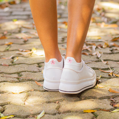 Meias Brancas Casual- 5 pares