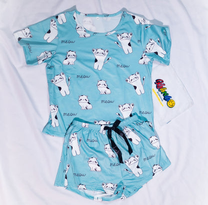 Pijama Gatinhos Branco