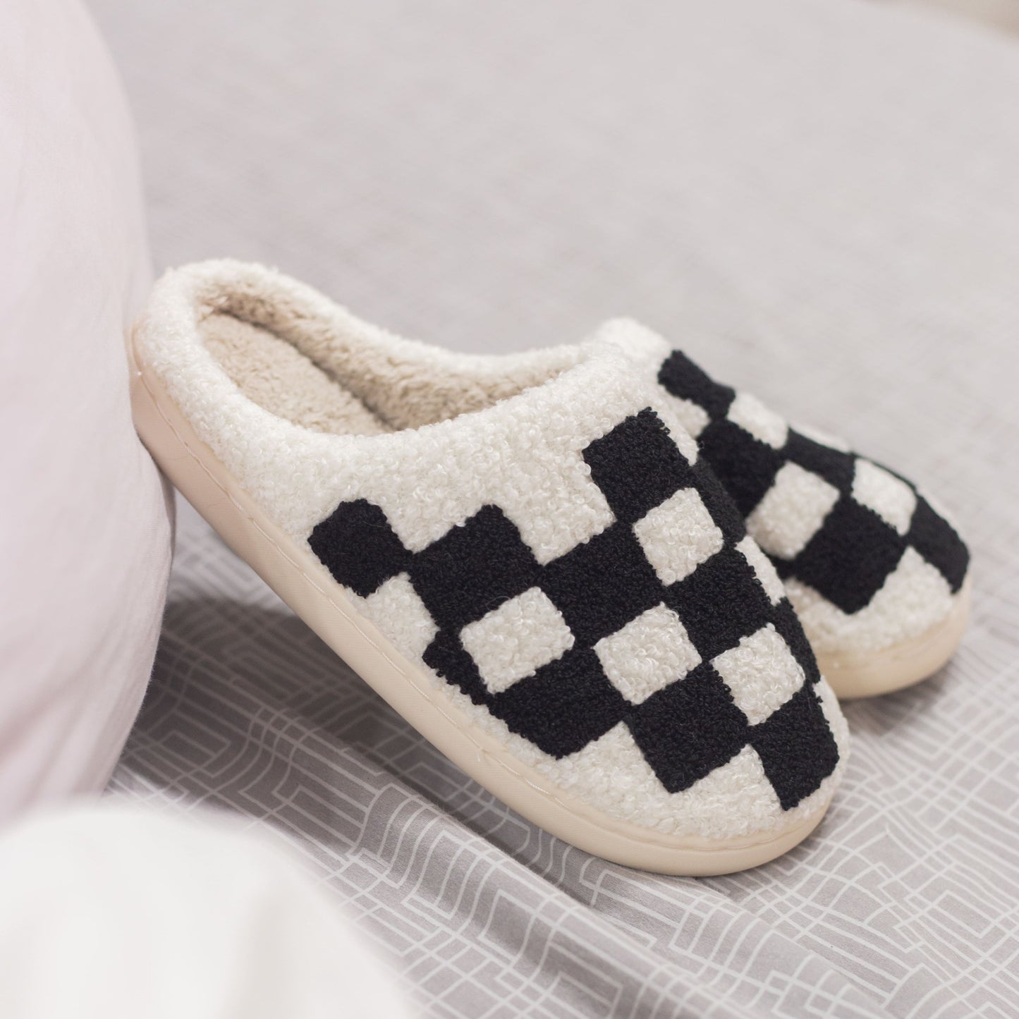 Pantufas Quadriculadas