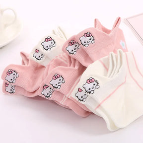 Meias Hello Kitty- 5 pares