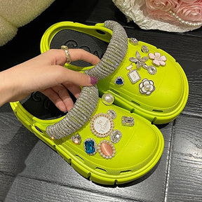 Crocs Divertido Personalizado Pérolas