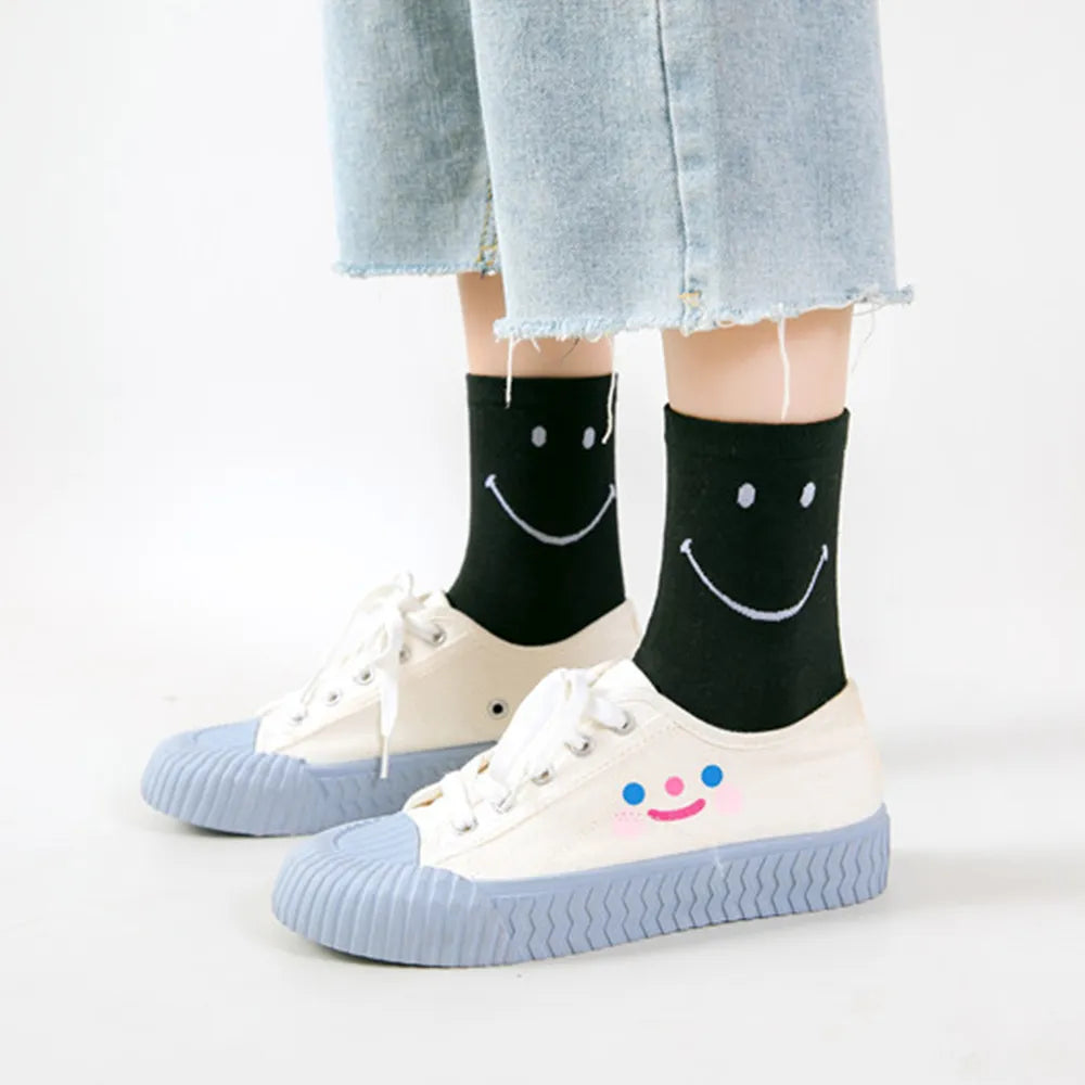 Meias Cano Alto Cartoon- 5 pares