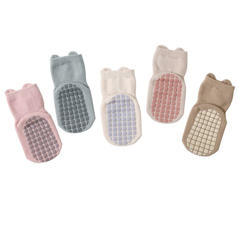 Meias Ursos Antiderrapantes Infantil - 5 pares