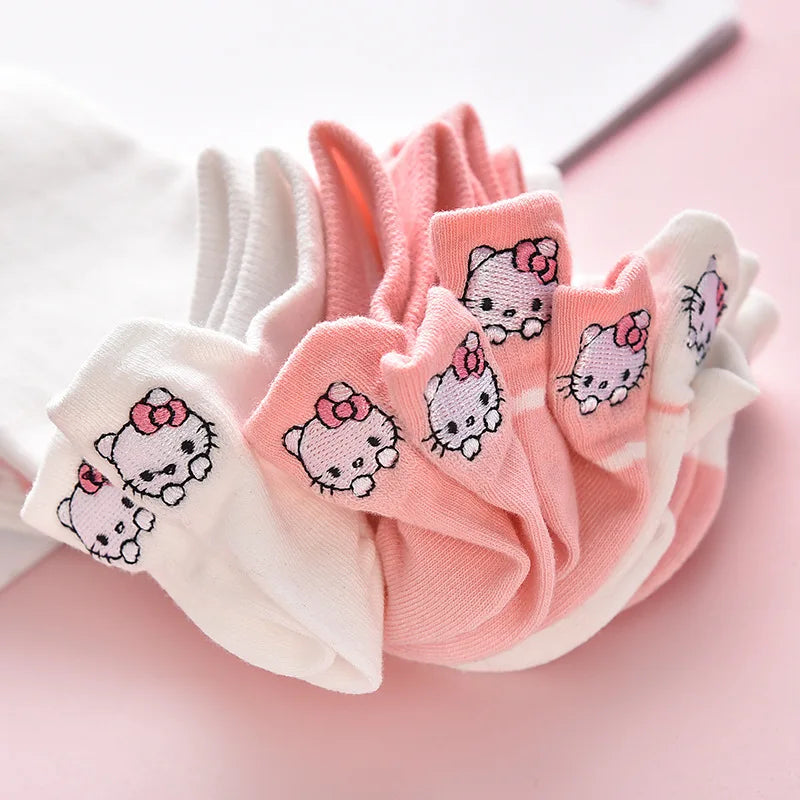 Meias Hello Kitty- 5 pares