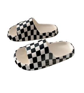 Chinelo Slide Divertido Quadriculado