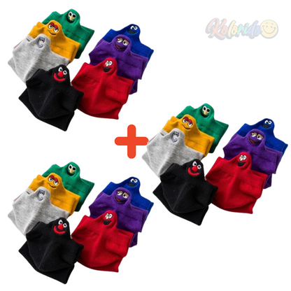 Meias Cores Vivas - 8 pares
