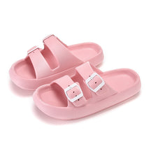 Chinelo Plataforma Slide com Fivelas 0 Kolorido Rosa. 34-35 