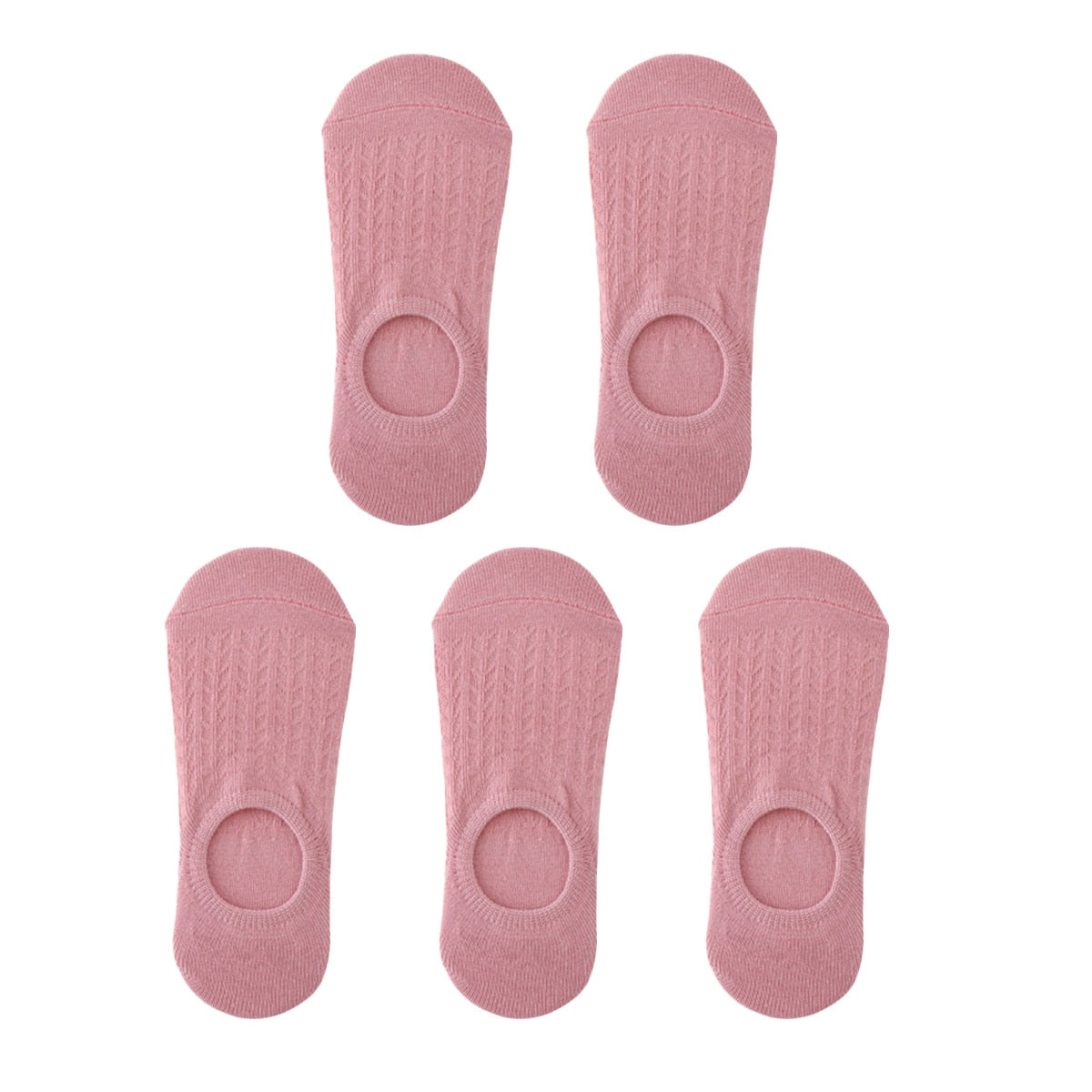 Meias 100% Algodão Feminina Soquete Coloridas 0 Kolorido Rosa 33-38 