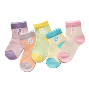 Meias Animais Infantil - 5 pares 0 Kolorido 0 0-9 meses 
