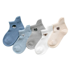 Meias Animais Infantil - 5 pares 0 Kolorido 11 0-9 meses 