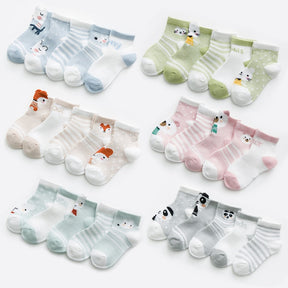 Meias Animais Infantil - 5 pares 0 Kolorido 