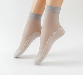 Meias Femininas Transparente Splice Fashion- 10 pares 0 Kolorido 