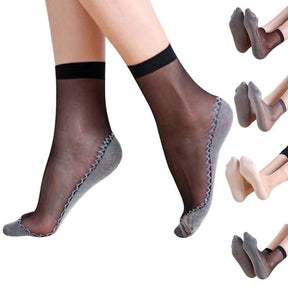 Meias Femininas Transparente Splice Fashion- 10 pares 0 Kolorido 