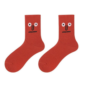 Meias Funny Humor 0 Kolorido Vermelho Único(34-42) 