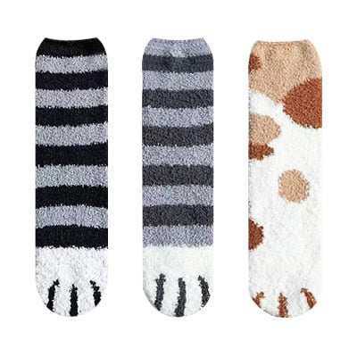 Meias Patas de Gatos- COMPRE 2 E LEVE 3 200000866 Kolorido meias de gato  meias patas de gato para que serve  meias patas de gato  meia termica feminina lupo  meia