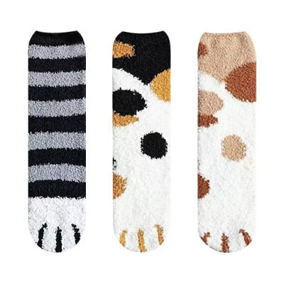 Meias Patas de Gatos- COMPRE 2 E LEVE 3 200000866 Kolorido kit 1 meias de gato  meias patas de gato para que serve  meias patas de gato  meia termica feminina lupo  meia