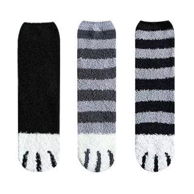 Meias Patas de Gatos- COMPRE 2 E LEVE 3 200000866 Kolorido kit 3. meias de gato  meias patas de gato para que serve  meias patas de gato  meia termica feminina lupo  meia