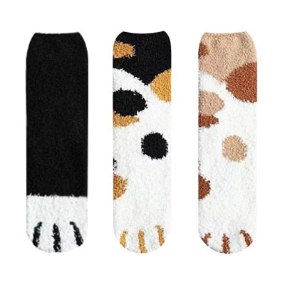 Meias Patas de Gatos- COMPRE 2 E LEVE 3 200000866 Kolorido kit 4 meias de gato  meias patas de gato para que serve  meias patas de gato  meia termica feminina lupo  meia