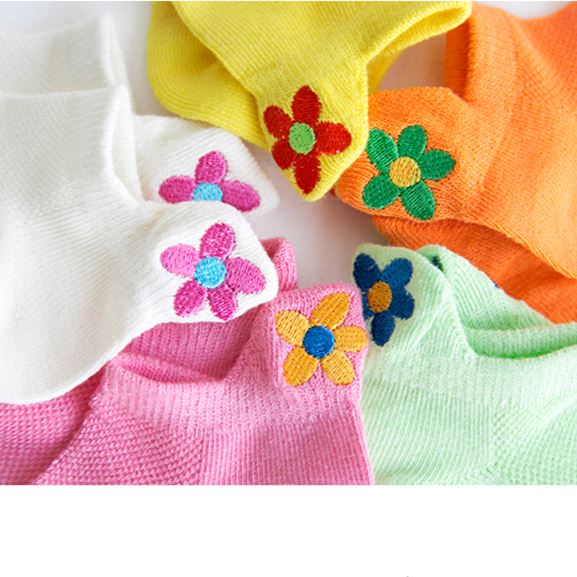 Meias Smiles Flores Kids - 5 pares 200001853 Kolorido 